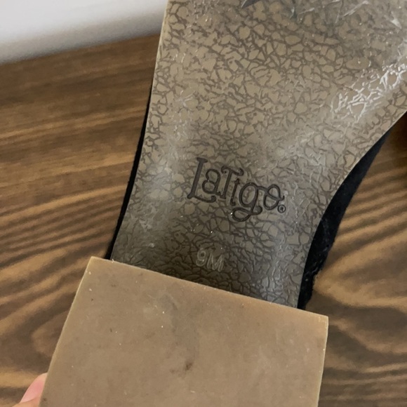 Latigo Dosa Black Suede Studded Booties - Picture 8 of 9